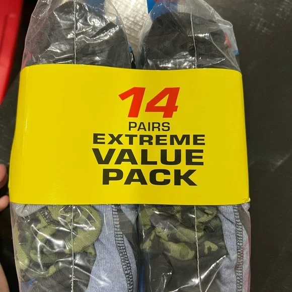 NIP NEW Boys Hanes boxer briefs‎ blue grey gray green camo XL 18-20 - Picture 2 of 9